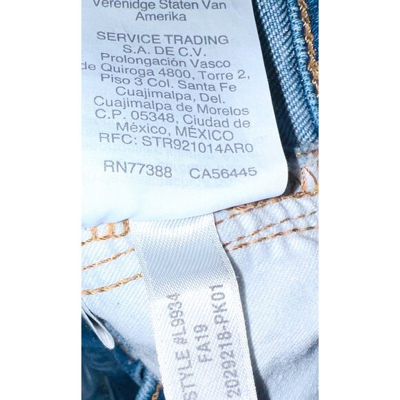 Madewell High-Waisted Womens Denim Jeans With Raw Hem & Five-Pocket Design - Picture 4 of 4